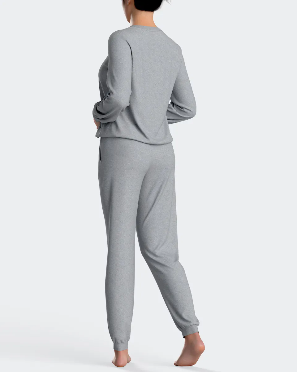 Женская длинная однотонная хлопковая пижама Impetus, серый
Женская длинная однотонная хлопковая пижама Impetus, серый
