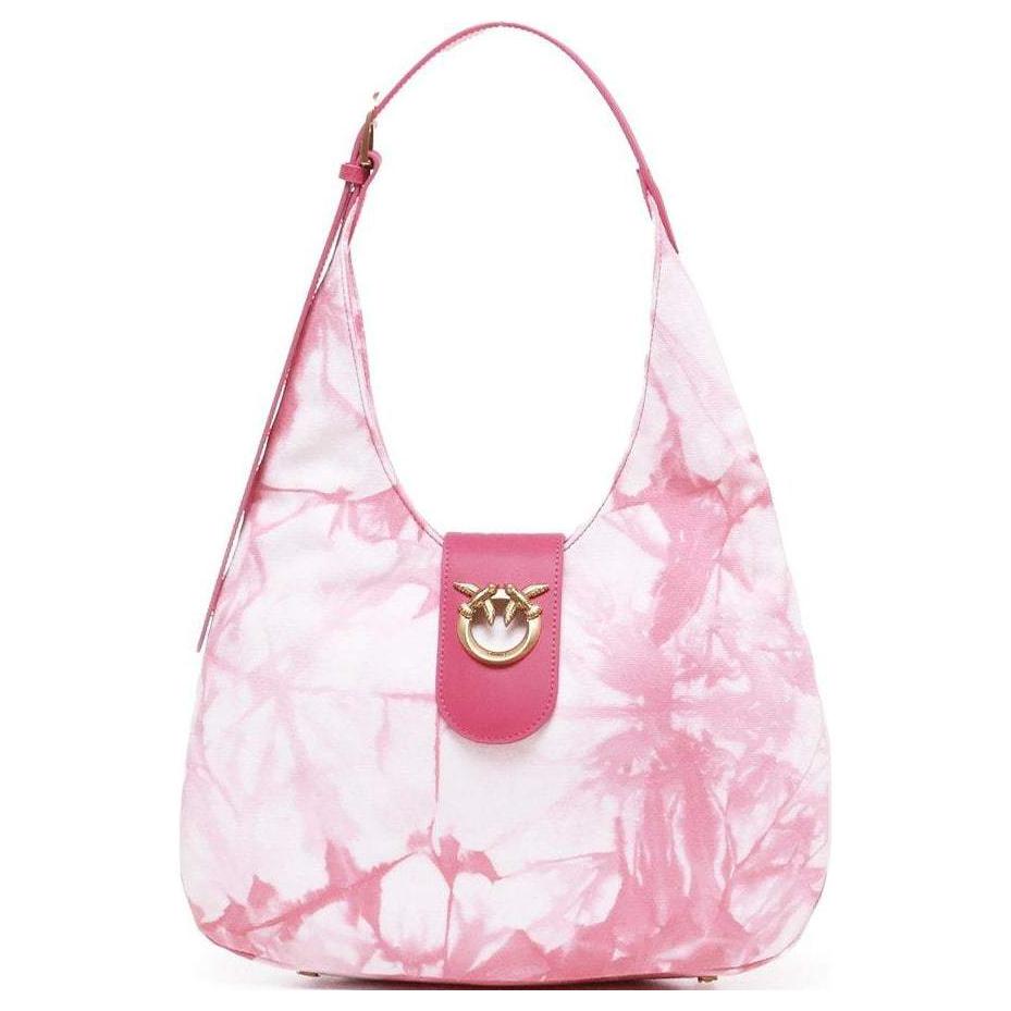 Хлопковая женская сумка через плечо розового цвета PINKO
Хлопковая женская сумка через плечо розового цвета PINKO