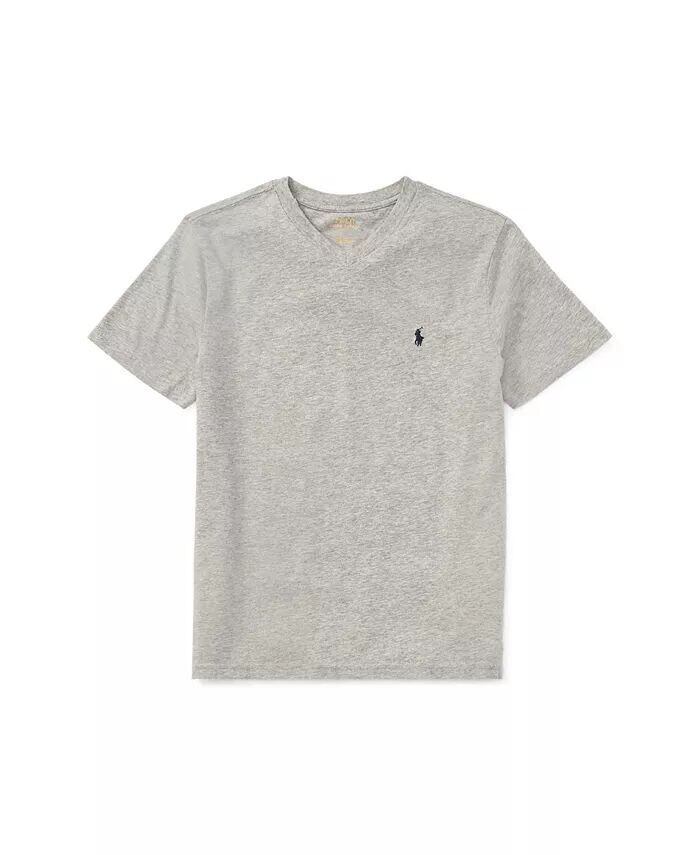 Футболка из хлопкового джерси с v-образным вырезом для Big Boys Polo Ralph Lauren, серый
Футболка из хлопкового джерси с v-образным вырезом для Big Boys Polo Ralph Lauren, серый