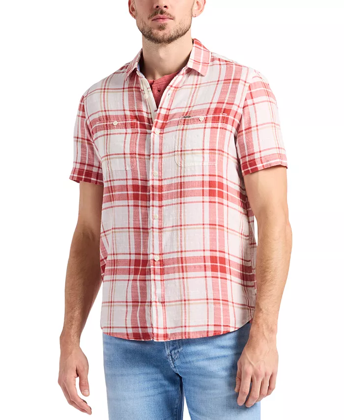 Мужская рубашка Sagrino с коротким рукавом, приталенная, в клетку, на пуговицах Buffalo David Bitton, красный
Мужская рубашка Sagrino с коротким рукавом, приталенная, в клетку, на пуговицах Buffalo David Bitton, красный