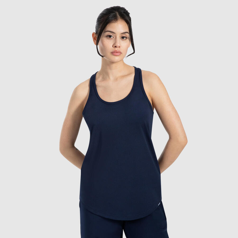 SMILODOX Женская майка Meggy темно-синего цвета
SMILODOX Женская майка Meggy темно-синего цвета