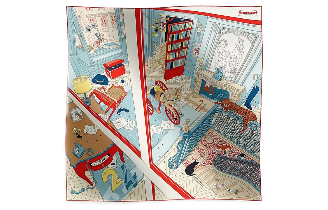 Шёлковый платок женский светло-голубой HERMES
Шёлковый платок женский светло-голубой HERMES