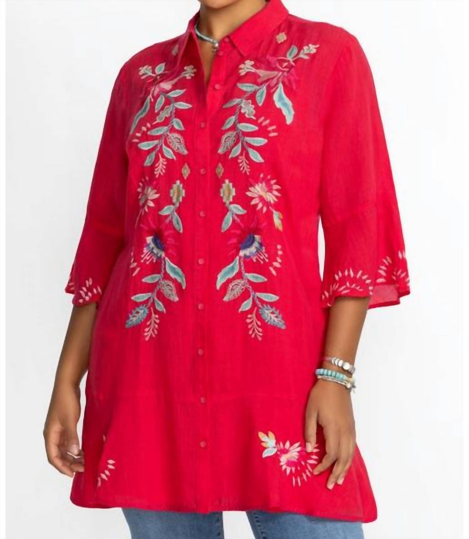 Женское платье с ярусами и воланами Talulla Plus Johnny Was, красный
Женское платье с ярусами и воланами Talulla Plus Johnny Was, красный