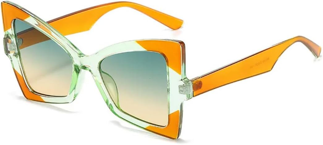 Ретро-солнцезащитные очки с градиентным леопардовым принтом «кошачий глаз» для женщин, контрастная оправа, панк-стиль, солнцезащитные очки для мужчин с защитой от УФ-излучения UV400 SZVVBKK, Green Orange
Ретро-солнцезащитные очки с градиентным леопардовым принтом «кошачий глаз» для женщин, контрастная оправа, панк-стиль, солнцезащитные очки для мужчин с защитой от УФ-излучения UV400 SZVVBKK, Green Orange