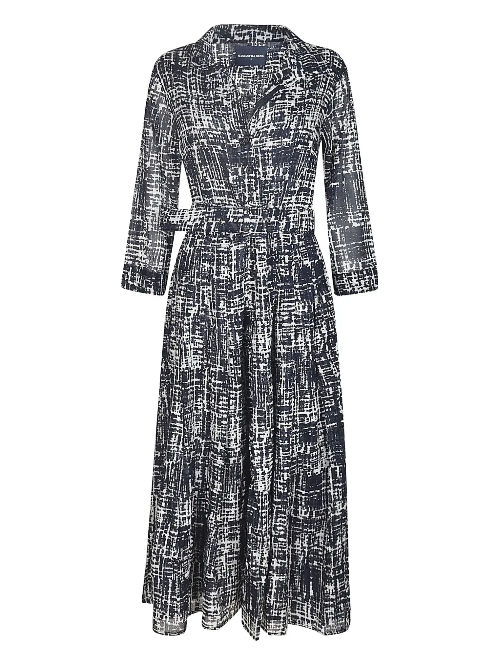 Платье миди Audrey с абстрактным принтом и поясом Samantha Sung, синий
Платье миди Audrey с абстрактным принтом и поясом Samantha Sung, синий