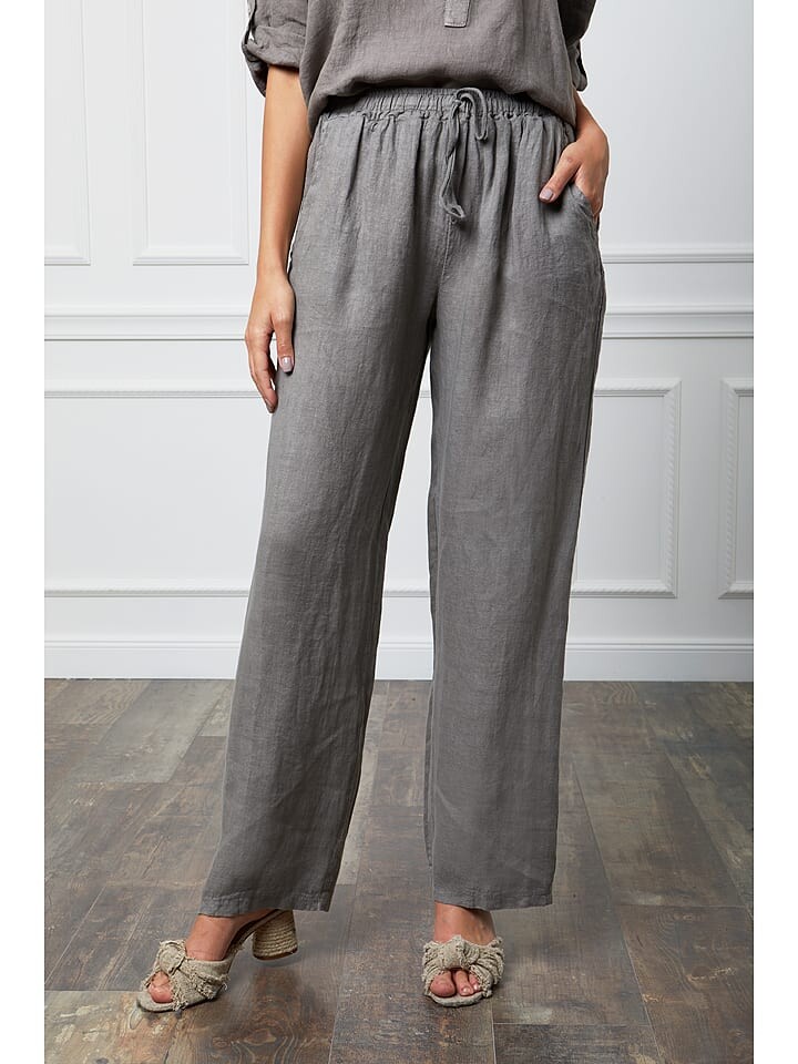 Тканевые брюки La Compagnie Du Lin, серый
Тканевые брюки La Compagnie Du Lin, серый