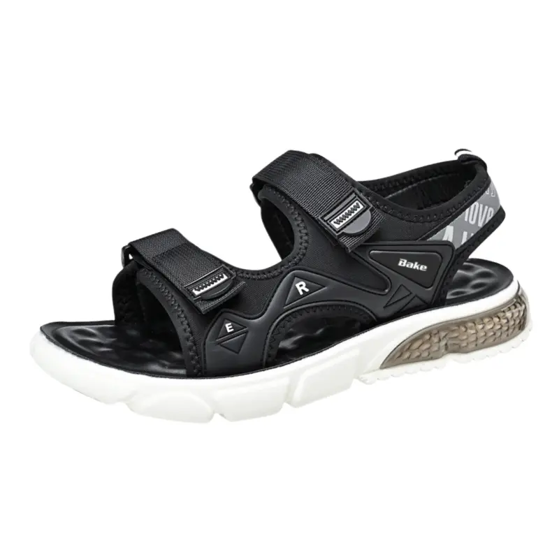 BAKE Пляжные сандалии мужские черно-белые, цвет Black White
BAKE Пляжные сандалии мужские черно-белые, цвет Black White