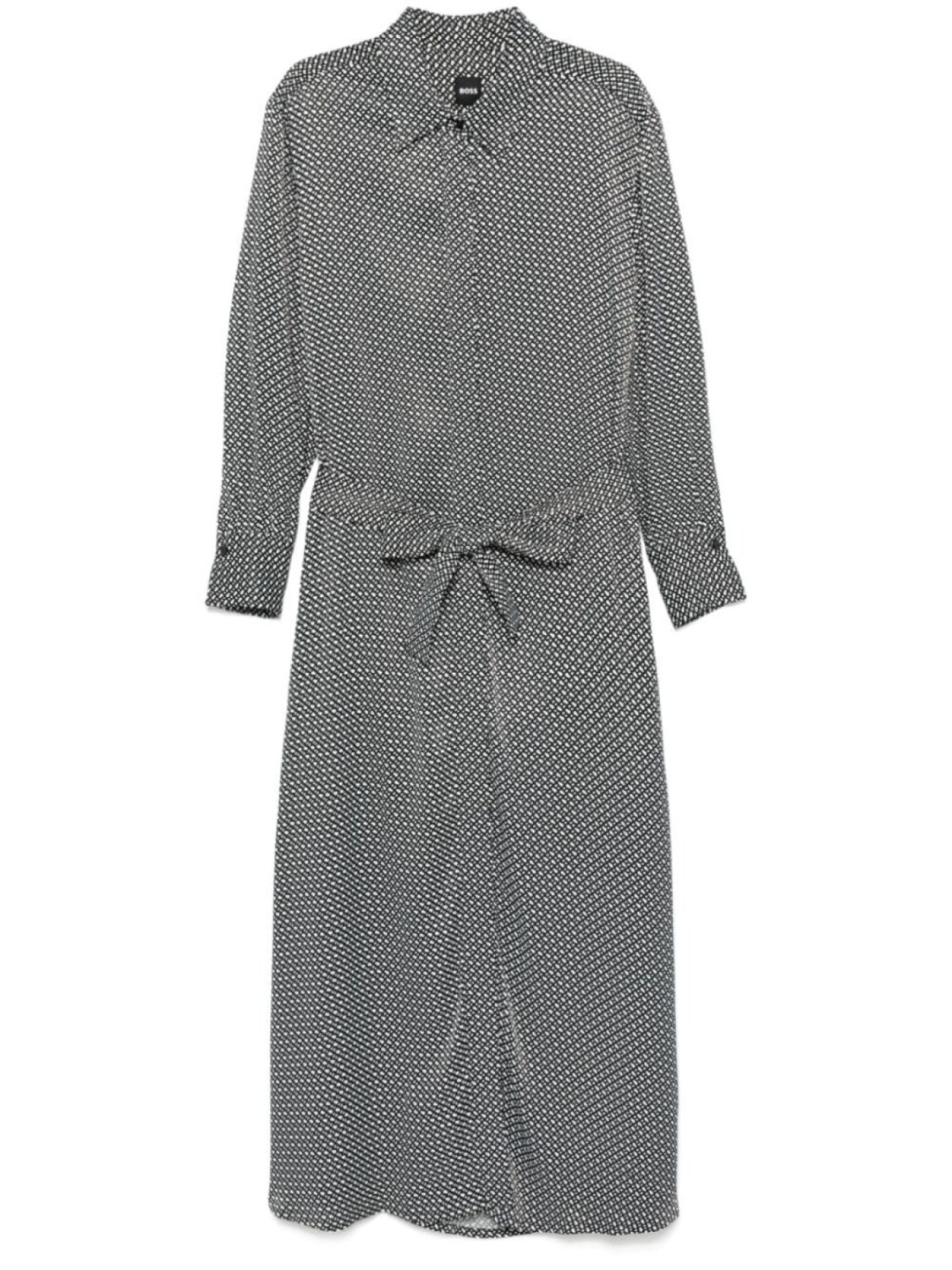 BOSS платье миди с монограммой, черный
BOSS платье миди с монограммой, черный