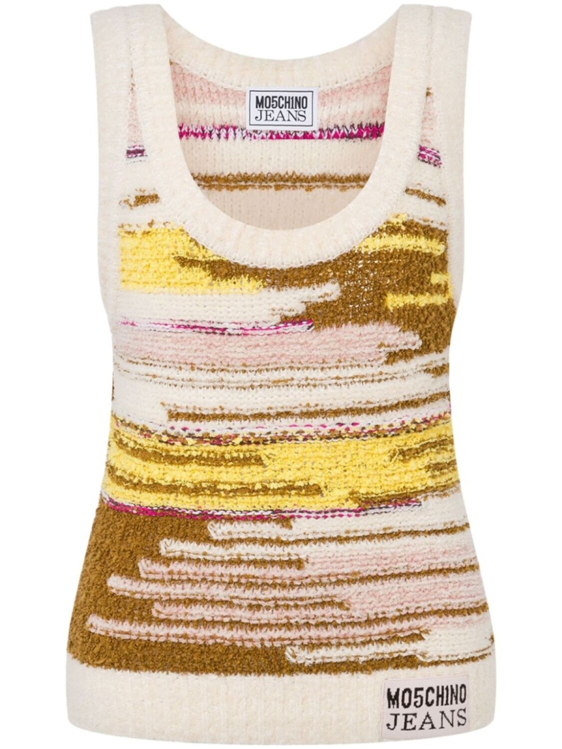 Трикотажный топ с нашивкой-логотипом MOSCHINO JEANS, белый
Трикотажный топ с нашивкой-логотипом MOSCHINO JEANS, белый