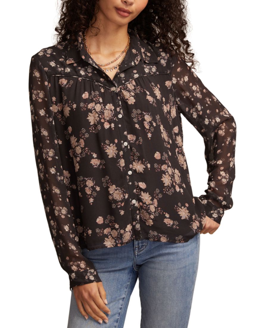 Женская блузка с длинными рукавами и пуговицами, с комбинированным принтом Lucky Brand, Black Multi Combo
Женская блузка с длинными рукавами и пуговицами, с комбинированным принтом Lucky Brand, Black Multi Combo