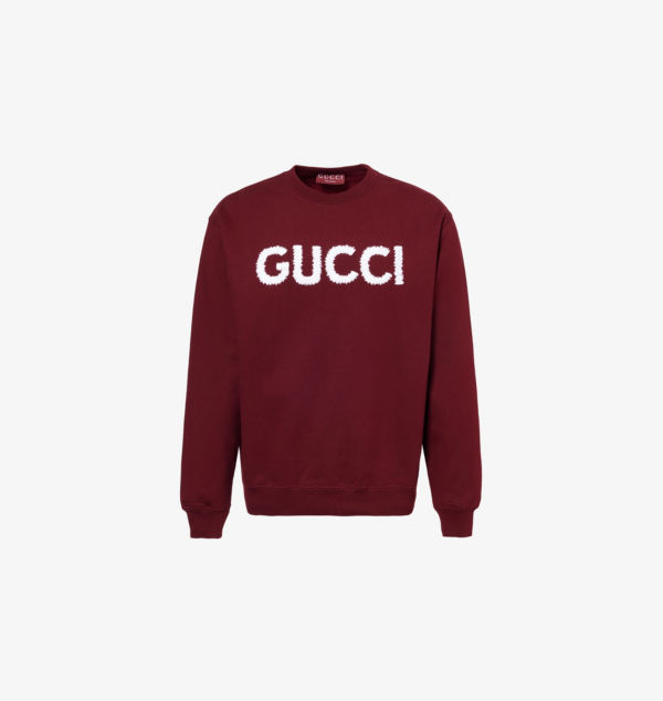 Хлопковый джемпер с вышитым логотипом Gucci, красный
Хлопковый джемпер с вышитым логотипом Gucci, красный