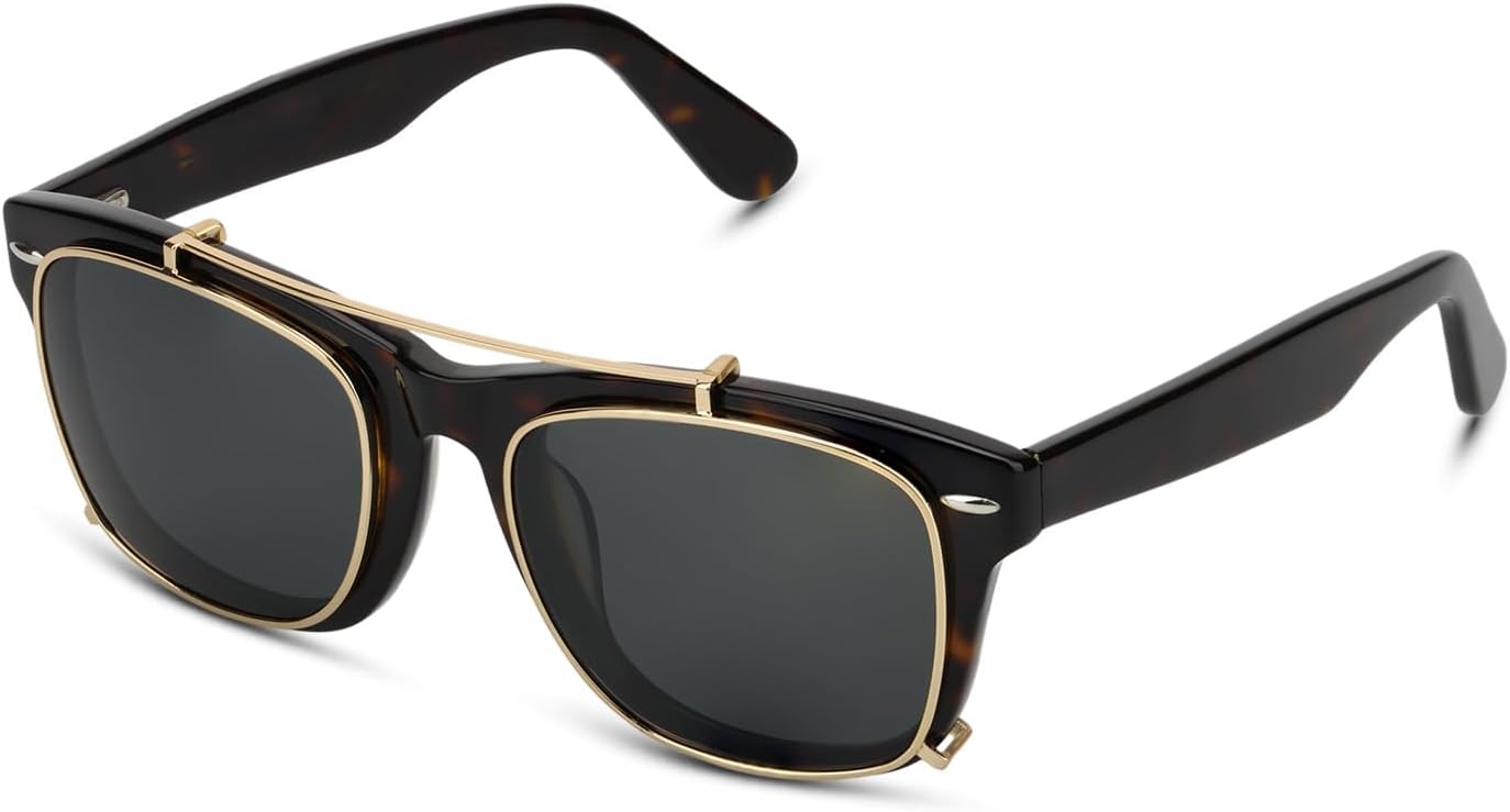 Поляризованные солнцезащитные очки-клипсы для мужчин и женщин – UV400, квадратная форма в винтажном стиле с ацетатной оправой и золотистой металлической окантовкой RUINLOUM, Tortoiseshell+gold
Поляризованные солнцезащитные очки-клипсы для мужчин и женщин – UV400, квадратная форма в винтажном стиле с ацетатной оправой и золотистой металлической окантовкой RUINLOUM, Tortoiseshell+gold