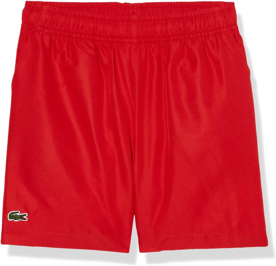 Lacoste мальчиковые однотонные тафтеновые теннисные шорты, Red
Lacoste мальчиковые однотонные тафтеновые теннисные шорты, Red