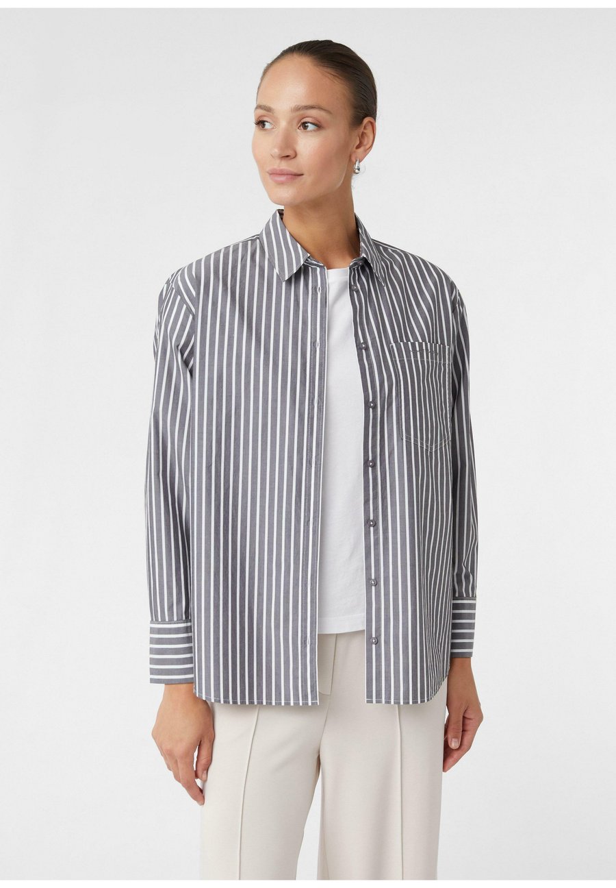 Блуза comma casual identity BAUMWOLL POPLINE BLUSE, Dunkelgrau/Dark Grey
Блуза comma casual identity BAUMWOLL POPLINE BLUSE, Dunkelgrau/Dark Grey