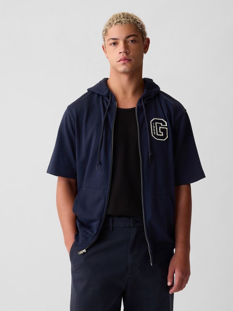 Толстовка с короткими рукавами Gap, синий
Толстовка с короткими рукавами Gap, синий