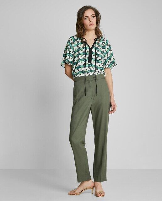 Женские прямые брюки с центральной резинкой Trucco, зеленый
Женские прямые брюки с центральной резинкой Trucco, зеленый