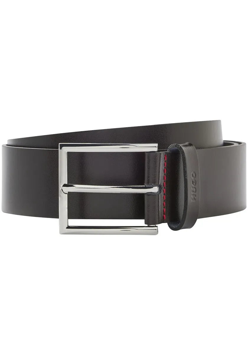 Кожаный ремень HUGO "Giaspo" с тисненым логотипом на петле и красной строчкой, коричневый
Кожаный ремень HUGO "Giaspo" с тисненым логотипом на петле и красной строчкой, коричневый