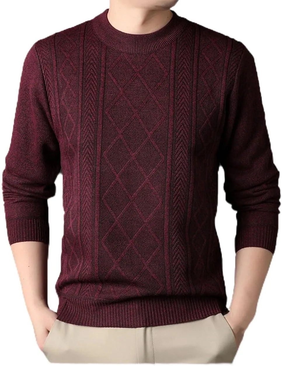 Мужской зимний вязаный свитер толстый плюш O-Neck Pullover теплый мягкий однотонный Casual Thermal Top
Мужской зимний вязаный свитер толстый плюш O-Neck Pullover теплый мягкий однотонный Casual Thermal Top