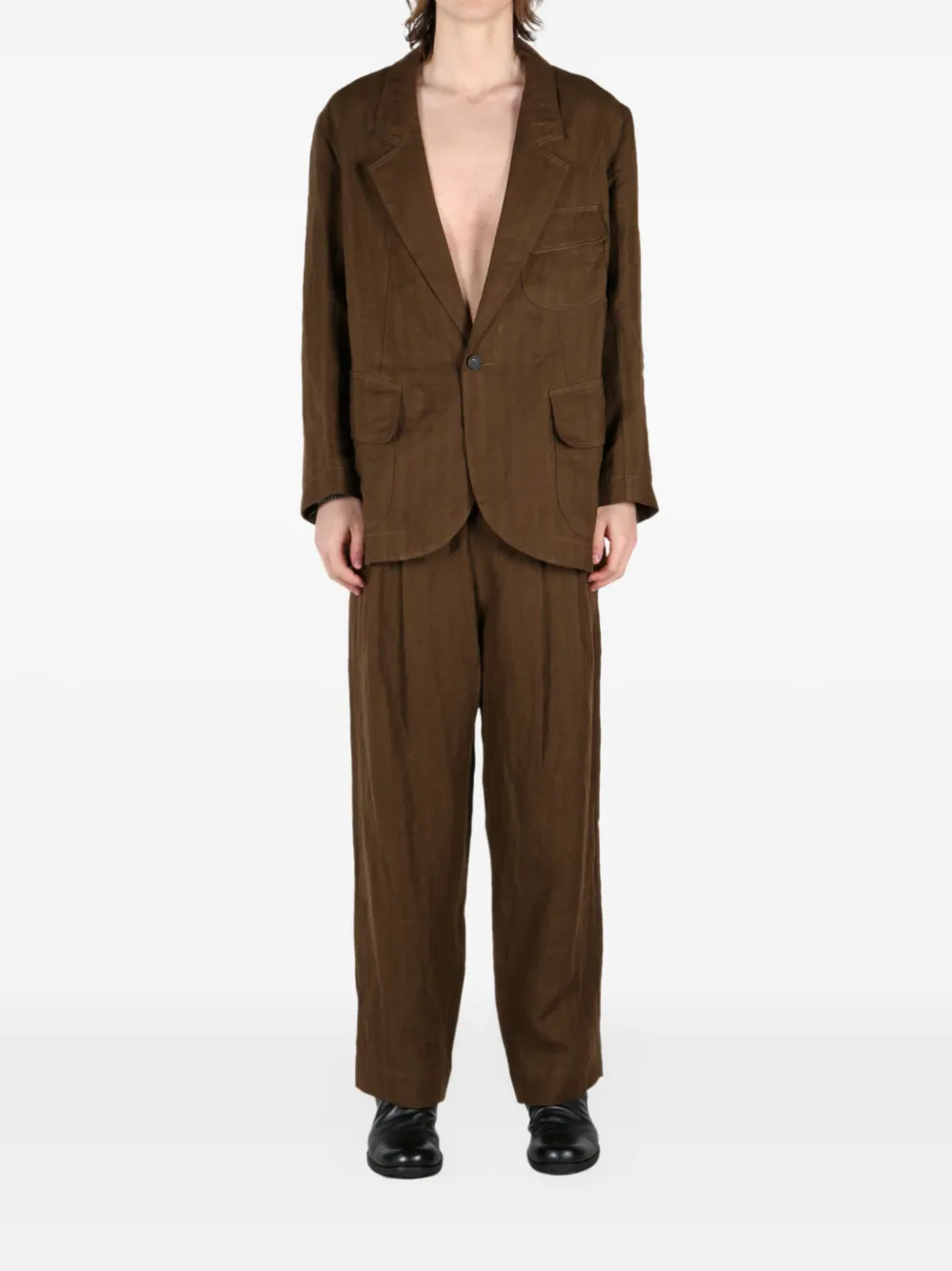 Однобортный блейзер Ziggy Chen, коричневый
Однобортный блейзер Ziggy Chen, коричневый