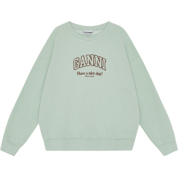 Футболка с принтом логотипа из органического хлопка GANNI, цвет аква-зеленый
Футболка с принтом логотипа из органического хлопка GANNI, цвет аква-зеленый