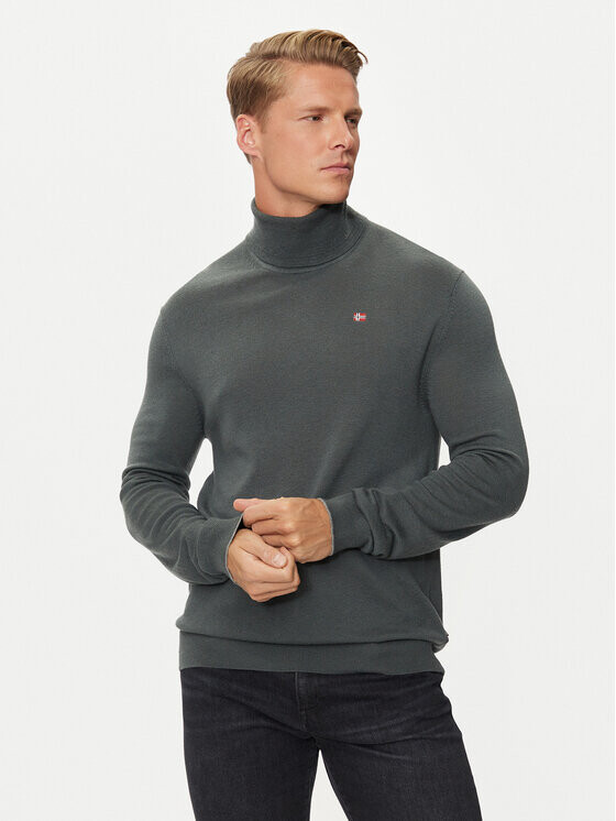 Свитер с высоким воротником обычного кроя Napapijri, зеленый
Свитер с высоким воротником обычного кроя Napapijri, зеленый