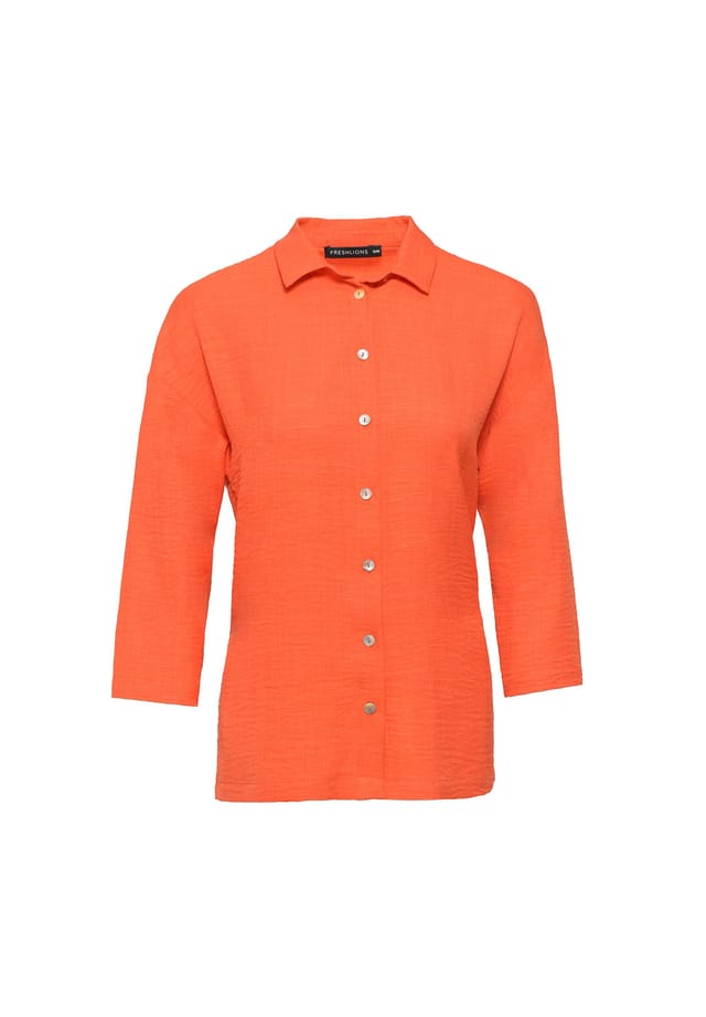 Блузка с длинными рукавами и элегантным воротником «Кент». Freshlions, оранжевый
Блузка с длинными рукавами и элегантным воротником «Кент». Freshlions, оранжевый
