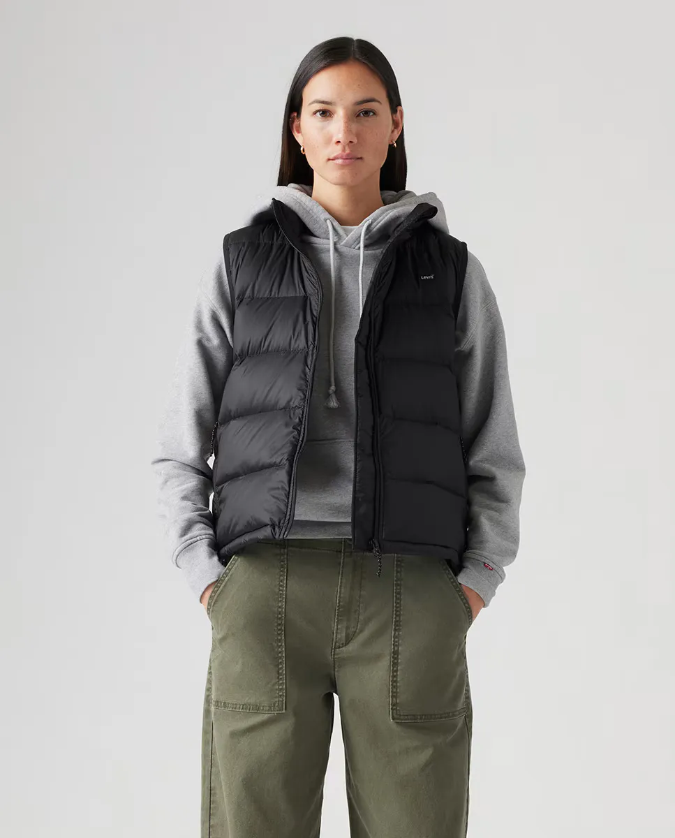 Женский легкий жилет на молнии Levi's, черный
Женский легкий жилет на молнии Levi's, черный