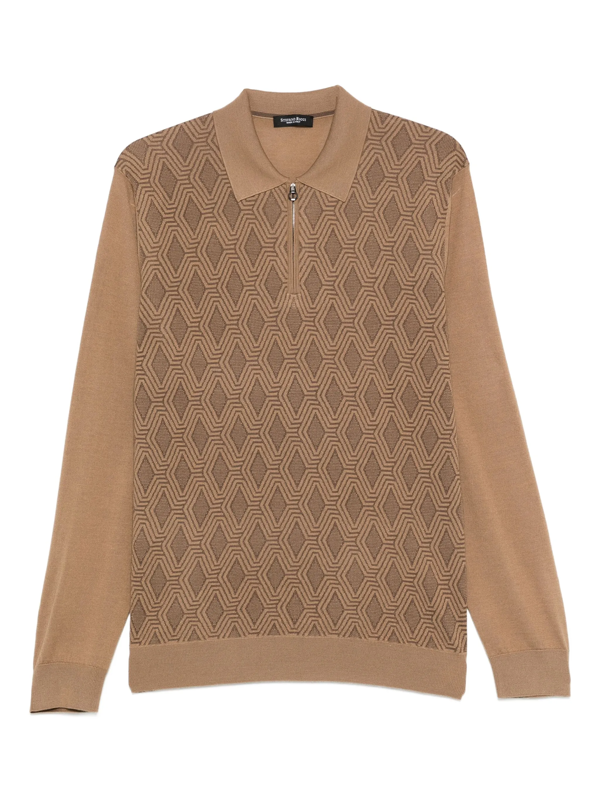 Рубашка поло с геометричным узором Stefano Ricci, коричневый
Рубашка поло с геометричным узором Stefano Ricci, коричневый