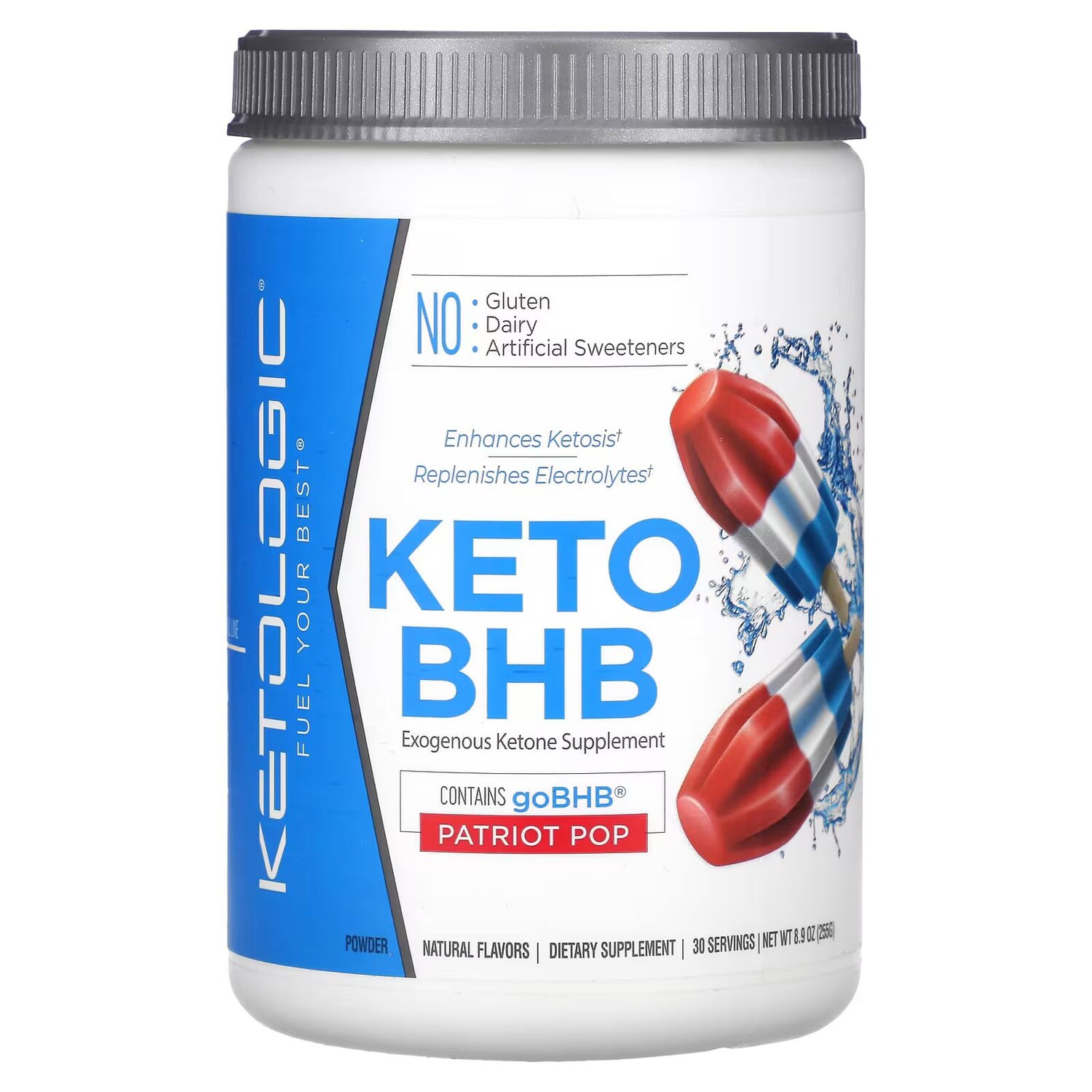 Keto BHB, Патриот Поп, 8,9 унции (255 г) Ketologic
Keto BHB, Патриот Поп, 8,9 унции (255 г) Ketologic