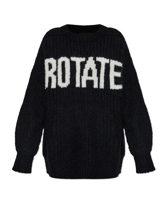 Свитер с логотипом Rotate Birger Christensen, черный
Свитер с логотипом Rotate Birger Christensen, черный