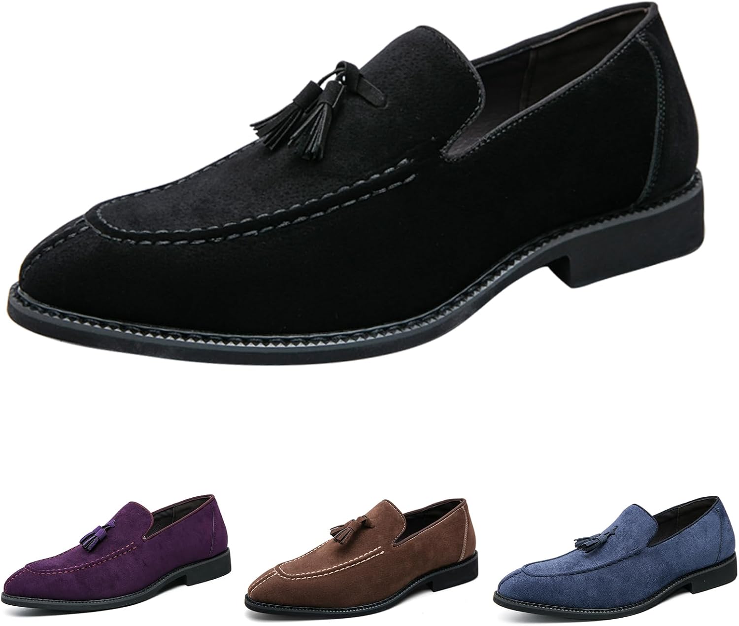 Мужские лоферы с кисточками, классические замшевые, без шнурков, с низким квадратным каблуком, деловая офисная обувь, ежедневная дышащая, противоскользящая, повседневная Nekgnl, черный
Мужские лоферы с кисточками, классические замшевые, без шнурков, с низким квадратным каблуком, деловая офисная обувь, ежедневная дышащая, противоскользящая, повседневная Nekgnl, черный