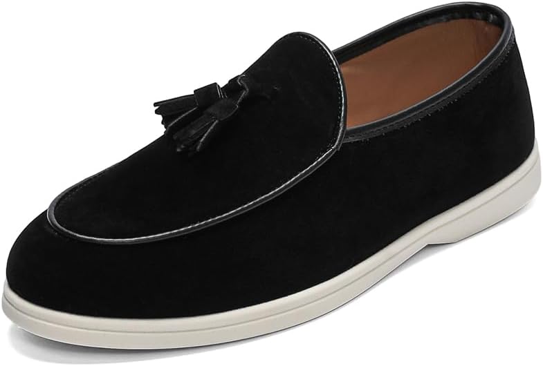 Мужские дизайнерские лоферы для улицы, комфортная повседневная обувь, замшевые дышащие туфли, нескользящие кроссовки для ходьбы, обувь без шнурков для вождения Sfwarmart, черный
Мужские дизайнерские лоферы для улицы, комфортная повседневная обувь, замшевые дышащие туфли, нескользящие кроссовки для ходьбы, обувь без шнурков для вождения Sfwarmart, черный