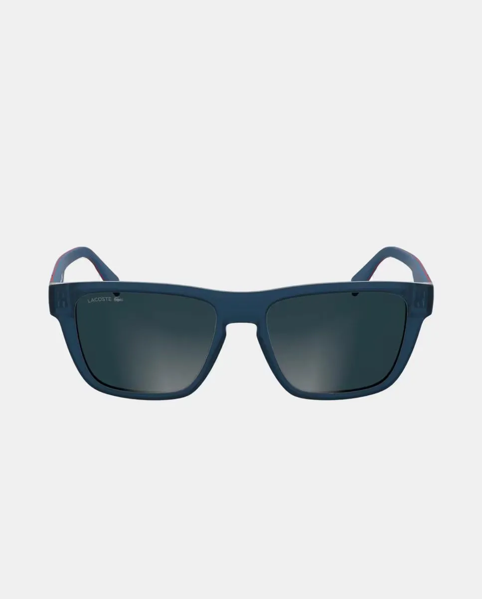 Мужские прямоугольные солнцезащитные очки из литого пластика Lacoste, синий
Мужские прямоугольные солнцезащитные очки из литого пластика Lacoste, синий