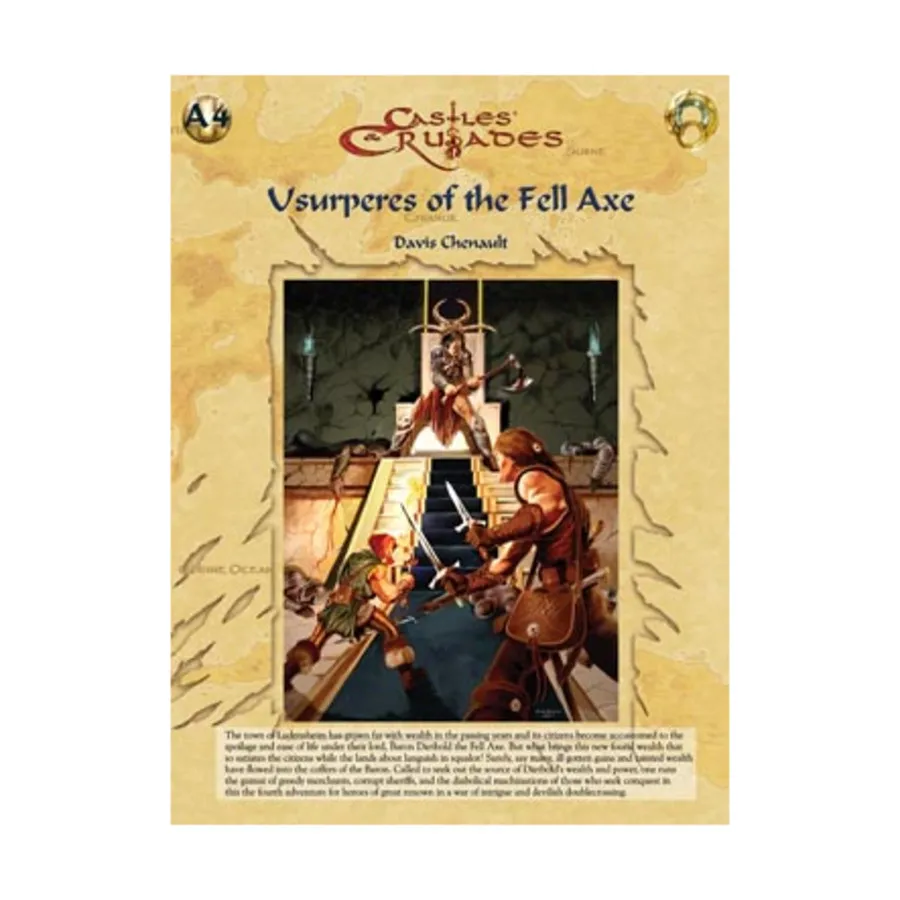 Модуль Usurpers of the Fell Axe (1st Printing), Castles & Crusades - Modules & Adventures (Troll Lord Games)
Модуль Usurpers of the Fell Axe (1st Printing), Castles & Crusades - Modules & Adventures (Troll Lord Games)