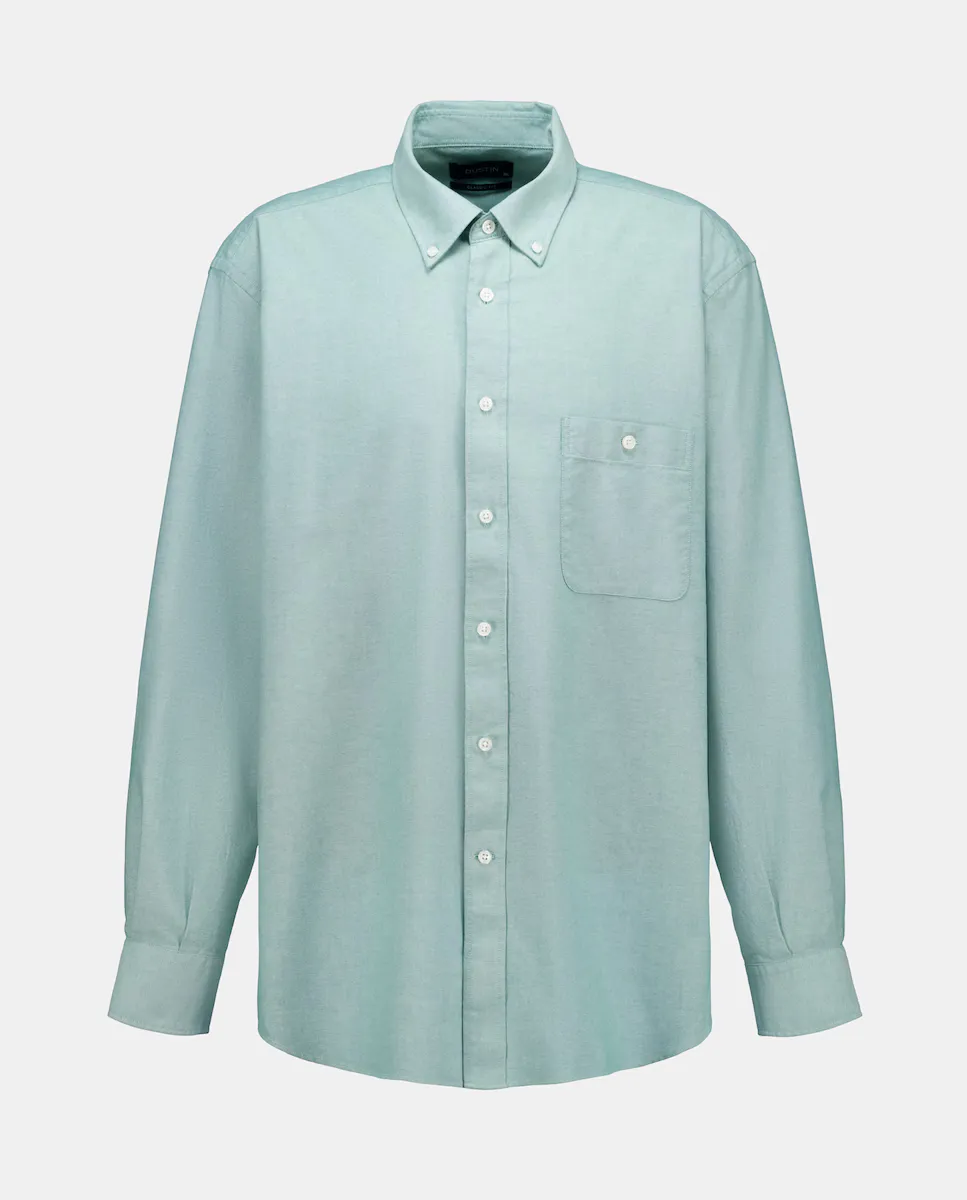 Мужская рубашка классического кроя больших размеров Dustin, зеленый 
Мужская рубашка классического кроя больших размеров Dustin, зеленый