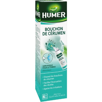 Спрей для удаления ушной серы 50 мл Белый/Зеленый Humer 
Спрей для удаления ушной серы 50 мл Белый/Зеленый Humer