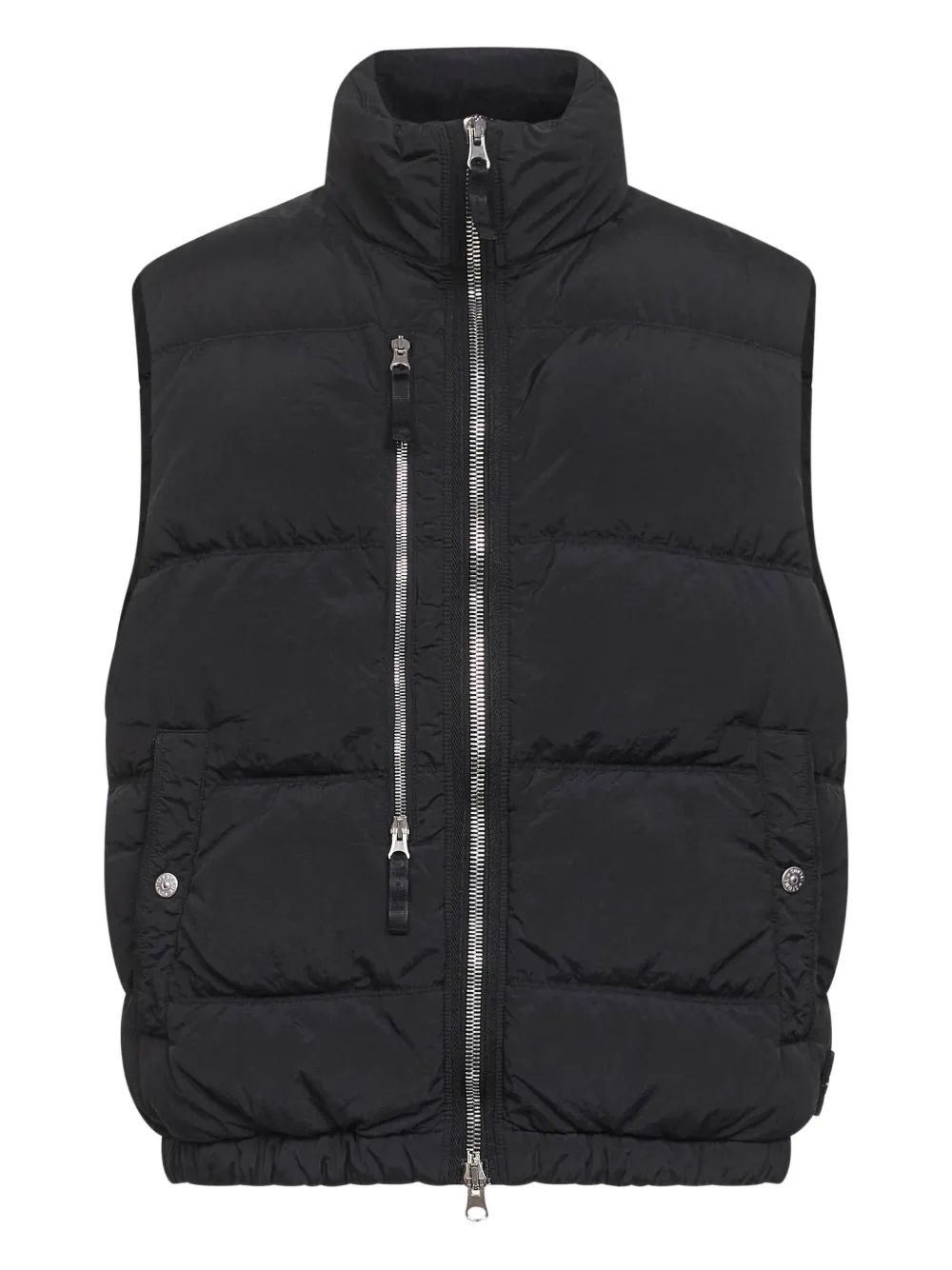 Стеганый жилет с воротником-стойкой G100006 Stone Island, черный
Стеганый жилет с воротником-стойкой G100006 Stone Island, черный