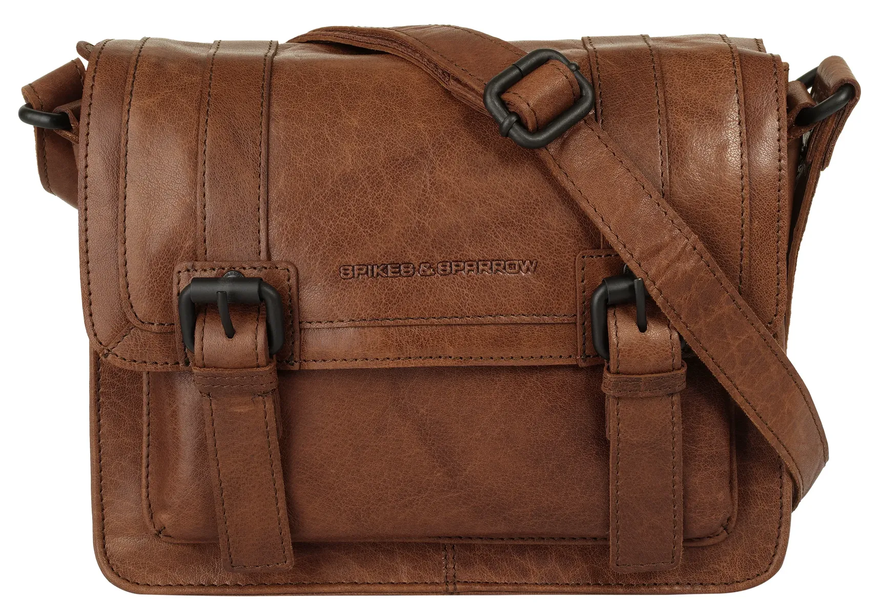 Сумка через плечо Spikes & Sparrow, натуральная кожа, цвет Cognac 
Сумка через плечо Spikes & Sparrow, натуральная кожа, цвет Cognac