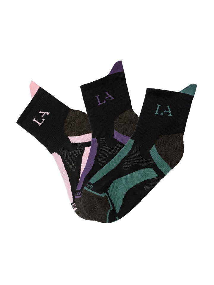 Носки для походов: 1 шт. черно-фиолетовые, 1 шт. черно-розовые, 1 шт. черно-зеленые LASCANA ACTIVE
Носки для походов: 1 шт. черно-фиолетовые, 1 шт. черно-розовые, 1 шт. черно-зеленые LASCANA ACTIVE