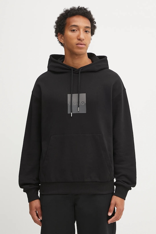 Хлопковая толстовка Hugo, черный
Хлопковая толстовка Hugo, черный