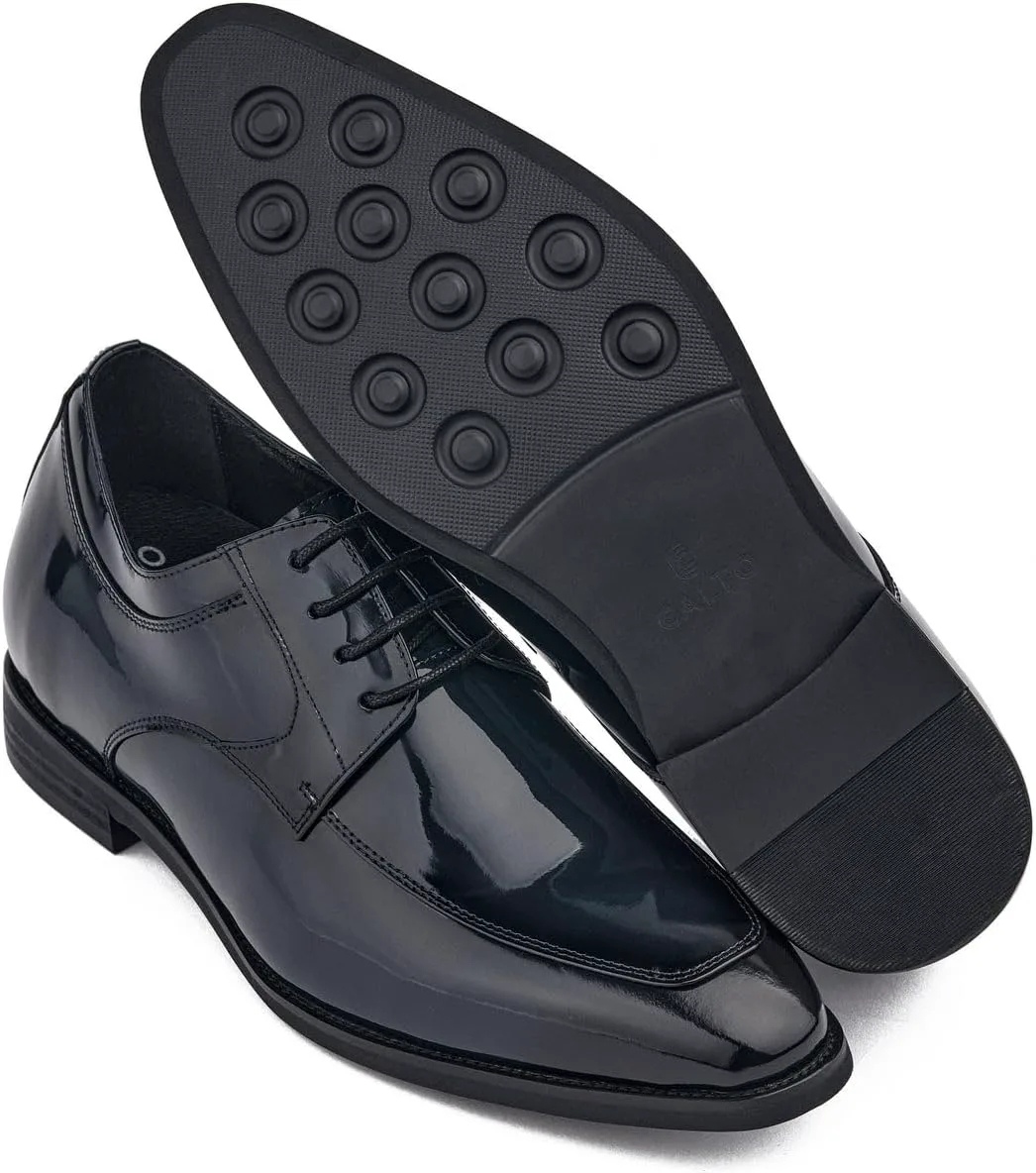 Мужские невидимые туфли-подъемники CALTO - карамельно-коричневая лакированная кожа, шнуровка, формальные дерби - увеличивают рост на 7 см - K2711 - размер 7.5 D(M) US No Brand, синий
Мужские невидимые туфли-подъемники CALTO - карамельно-коричневая лакированная кожа, шнуровка, формальные дерби - увеличивают рост на 7 см - K2711 - размер 7.5 D(M) US No Brand, синий