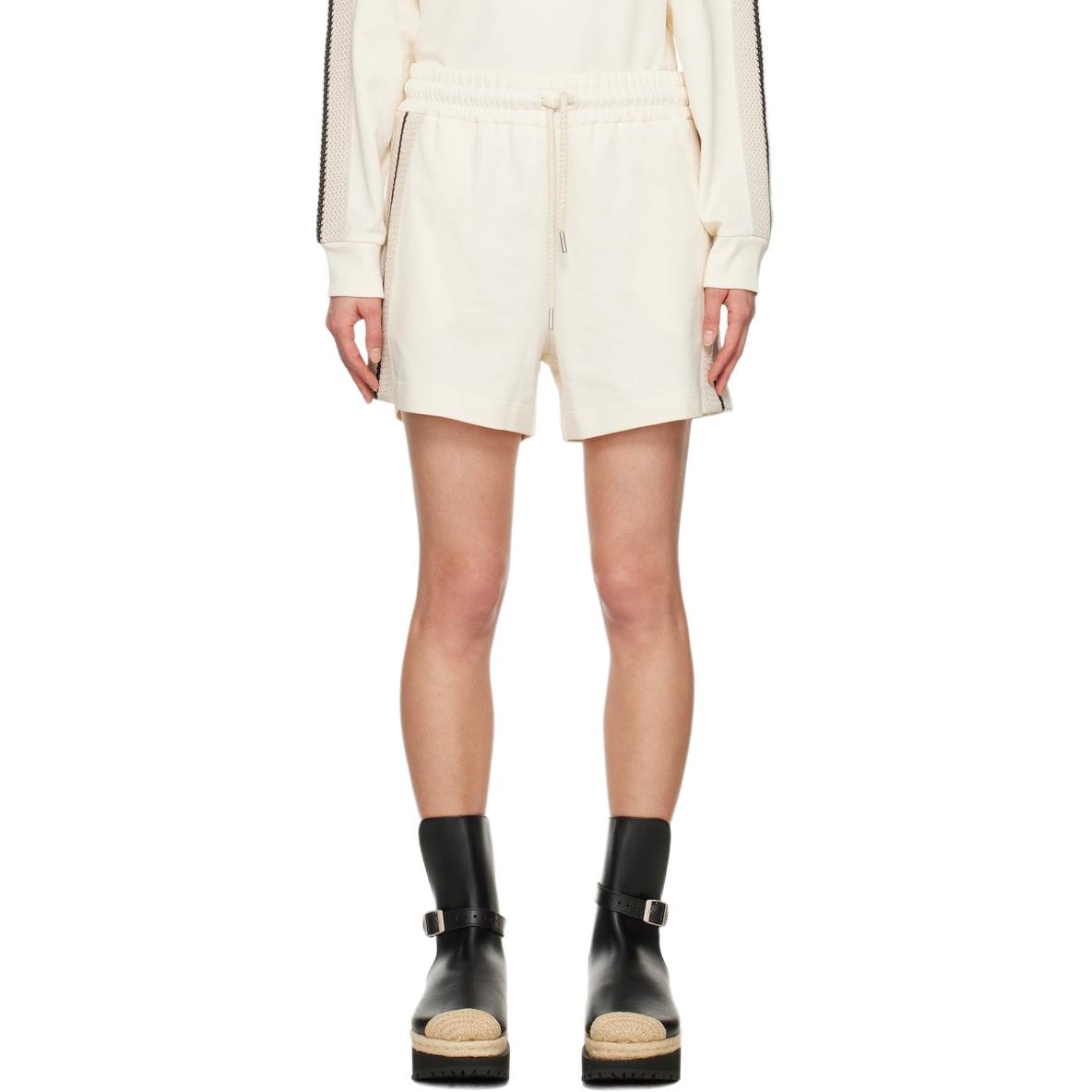 Шорты Track с вязаным кантом Moncler, экрю
Шорты Track с вязаным кантом Moncler, экрю