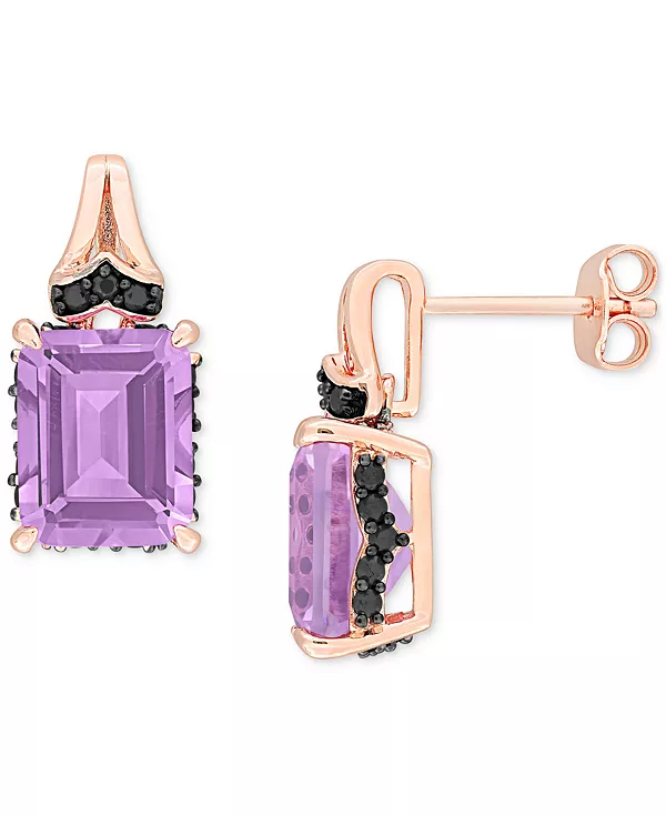 Серьги-Подвески с драгоценными камнями и черными сапфирами (3/8 карата) из стерлингового серебра с покрытием из 18-каратного розового золота (также с голубым топазом) Macy'S, amethyst
Серьги-Подвески с драгоценными камнями и черными сапфирами (3/8 карата) из стерлингового серебра с покрытием из 18-каратного розового золота (также с голубым топазом) Macy'S, amethyst