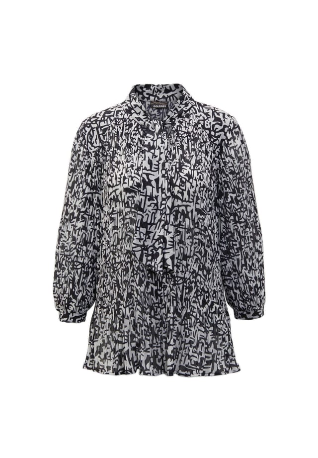 Короткий размер: короткий размер - блузка с тонкой складкой и бантом Goldner, мультиколор
Короткий размер: короткий размер - блузка с тонкой складкой и бантом Goldner, мультиколор