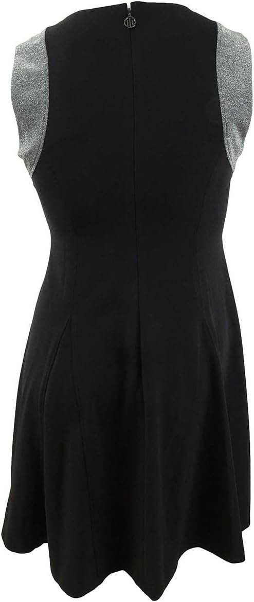 Женское матовое и металлизированное платье Tommy Hilfiger с расклешенным лифом, Black/Silver
Женское матовое и металлизированное платье Tommy Hilfiger с расклешенным лифом, Black/Silver