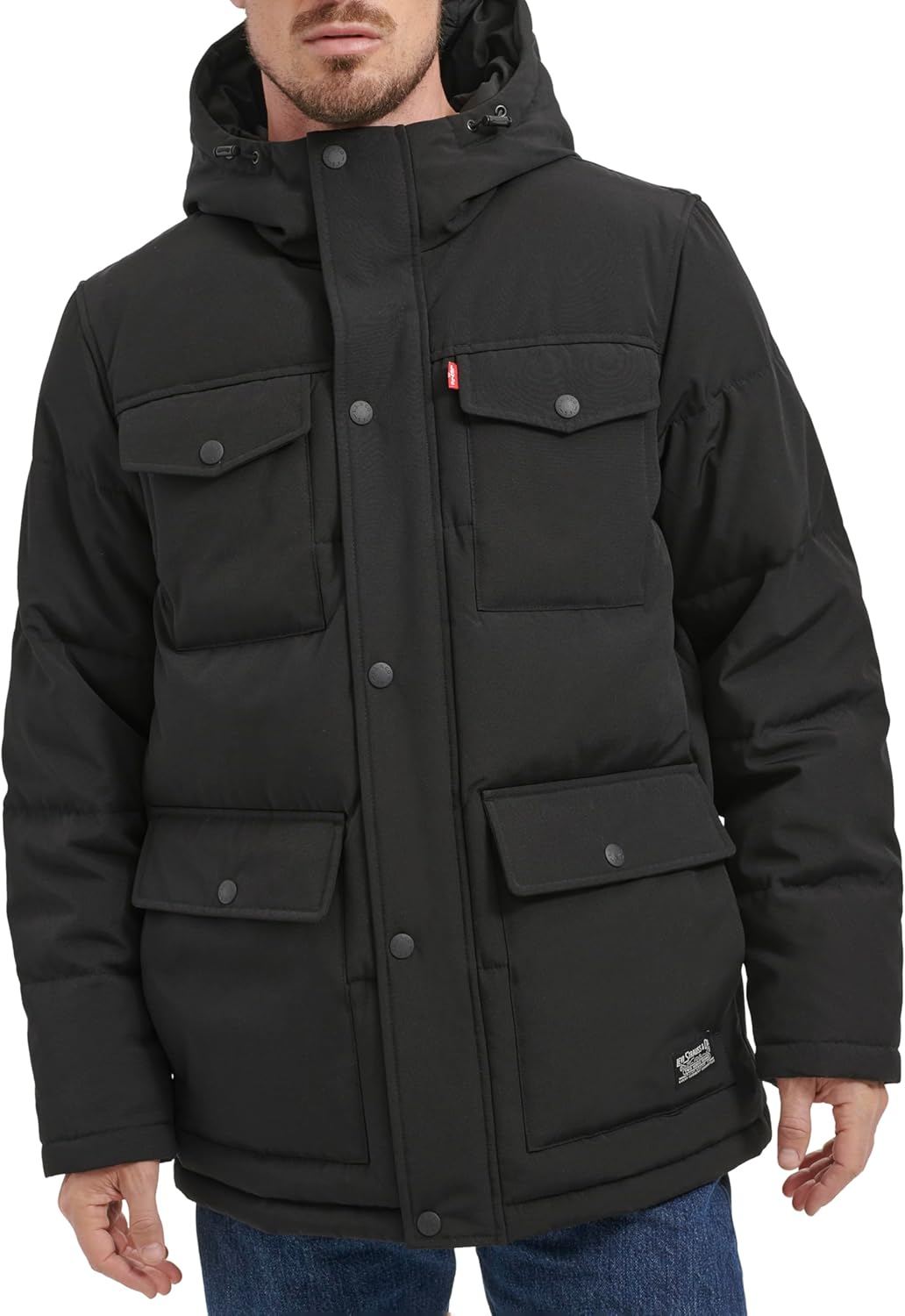 Стеганая парка Levi's для мужчин Arctic Cloth, Black
Стеганая парка Levi's для мужчин Arctic Cloth, Black