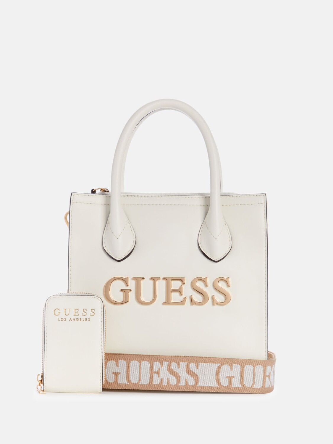 Маленькая переносная сумка Caracara Guess Factory, цвет Cream 
Маленькая переносная сумка Caracara Guess Factory, цвет Cream
