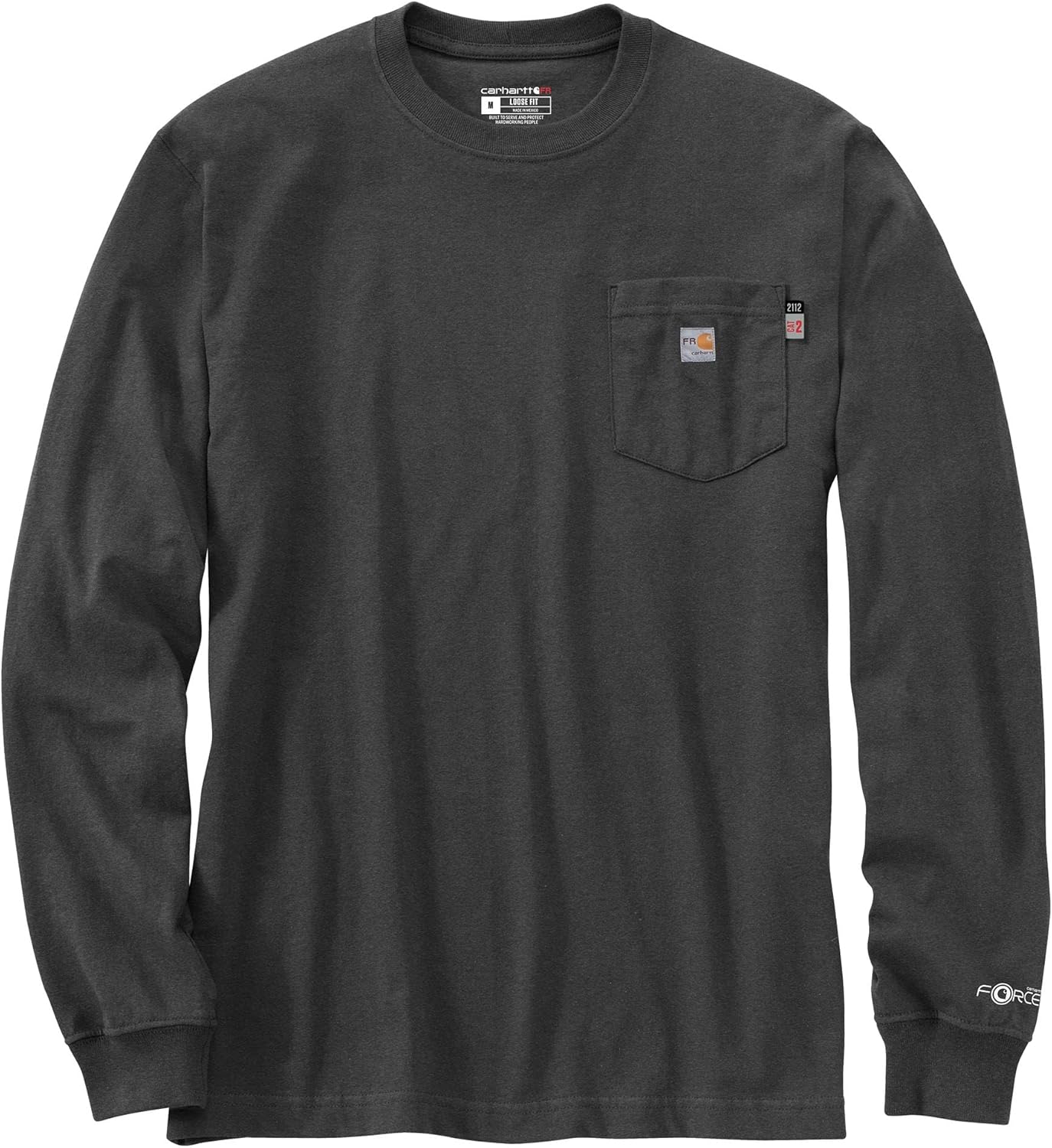 Мужская огнестойкая легкая футболка Carhartt Force свободного кроя с длинным рукавом и принтом орла, Carbon Heather
Мужская огнестойкая легкая футболка Carhartt Force свободного кроя с длинным рукавом и принтом орла, Carbon Heather