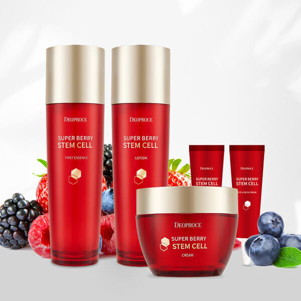 Deoproce, Набор питания премиум-класса Super Berry со стволовыми клетками растений, 5 шт
Deoproce, Набор питания премиум-класса Super Berry со стволовыми клетками растений, 5 шт