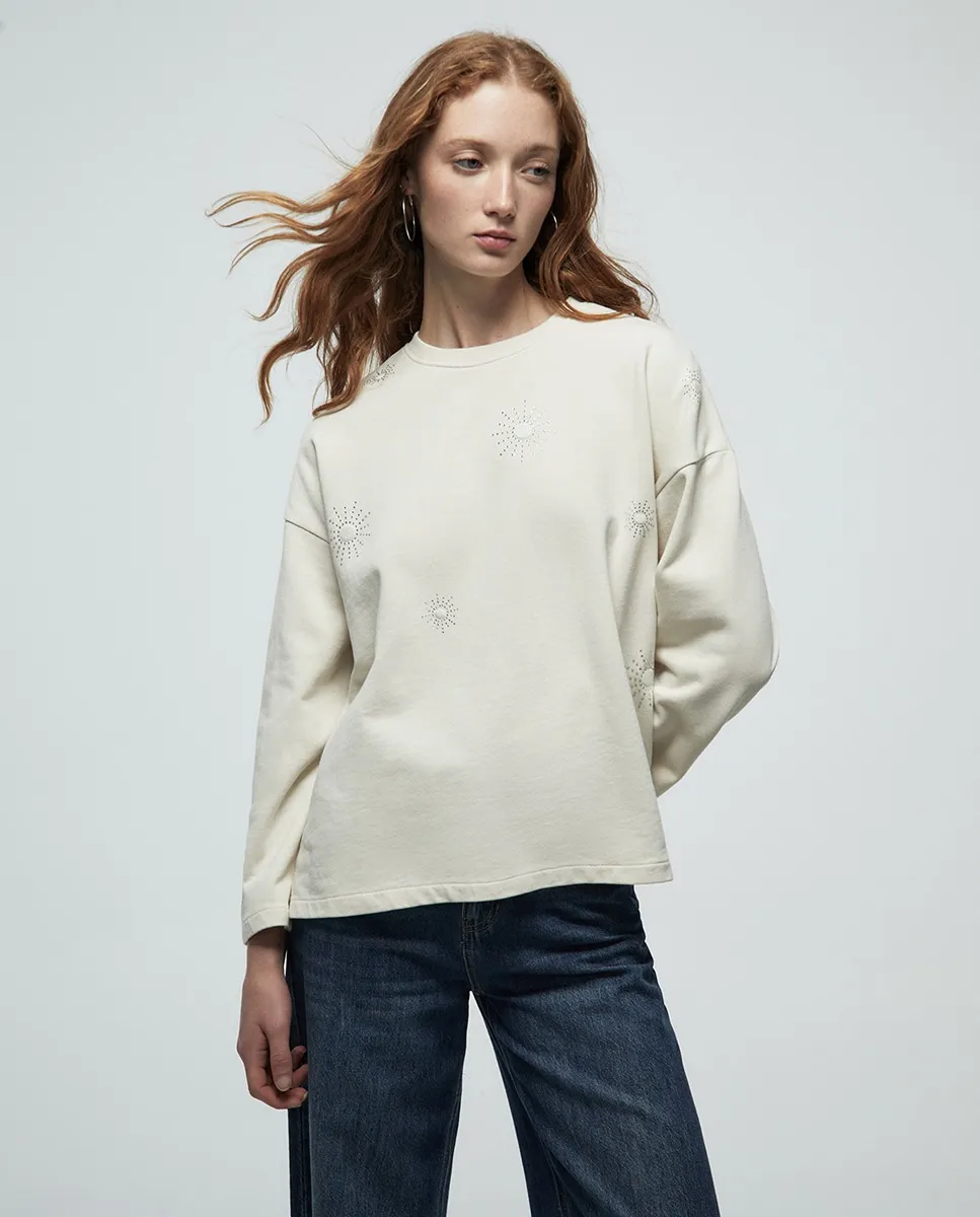 Свитшот с блестками, подвергнутый стирке Sfera, бежевый
Свитшот с блестками, подвергнутый стирке Sfera, бежевый
